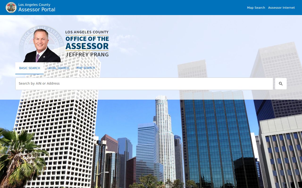 Lomita residents directory view of the Los Angeles County Assessor Portal address search